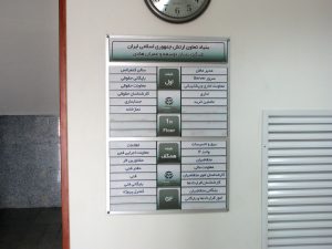 تابلو راهنمای طبقات تابلو راهنمای طبقات