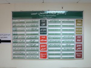 تابلو راهنمای طبقات تابلو راهنمای طبقات